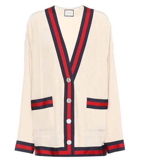 gucci cardigan e bianco donna|gucci outlet cardigan.